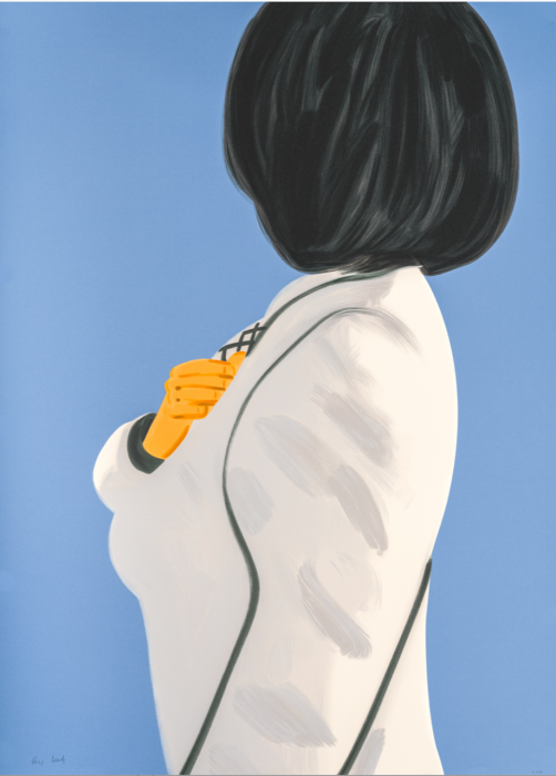 Alex Katz, Vivien in White Coat, 2022