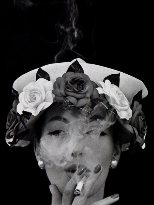 William Klein, Hat and Five Roses, Vogue, Paris, 1956