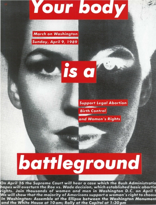 Barbara Kruger, Support Legal Abortion