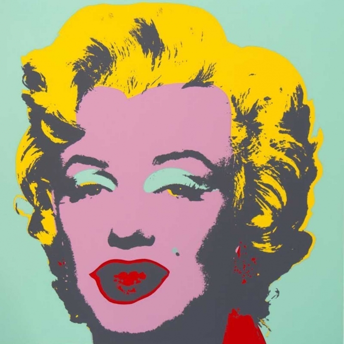 Sunday B Morning, Marilyn Green Prink After Andy Warhol, 2020