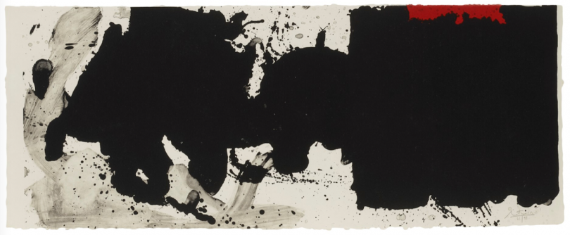 Robert Motherwell, Black with No Way Out, from El Negro, 1983