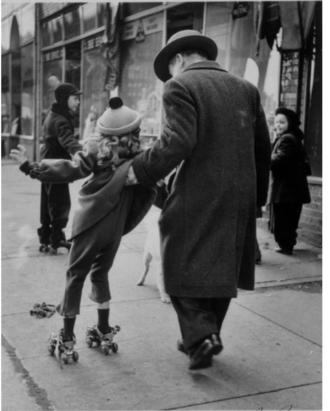 N Jay Jaffee, Girl Learning to Skate N Jay Jaffee, Girl Learning to Skate