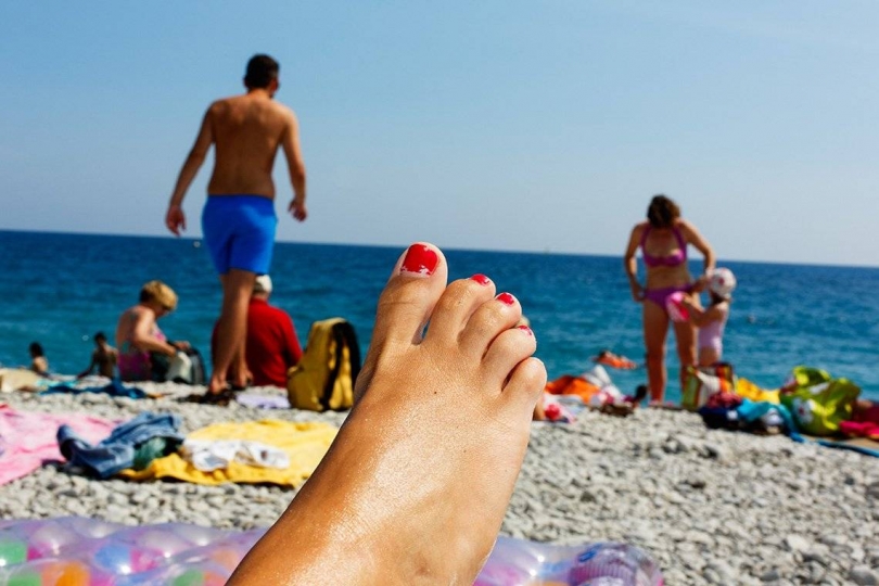 Martin Parr, Red Toe Nail