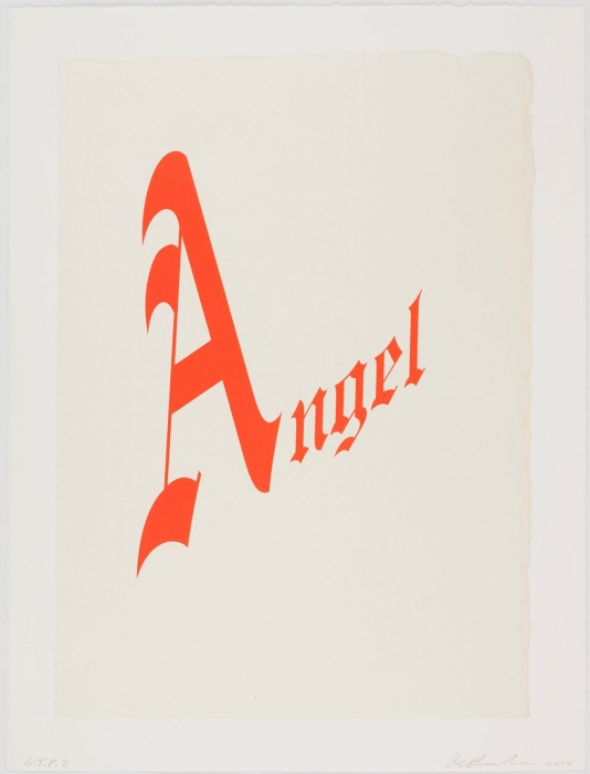 Ed Ruscha, Angel, 2014 Ed Ruscha, Angel, 2014