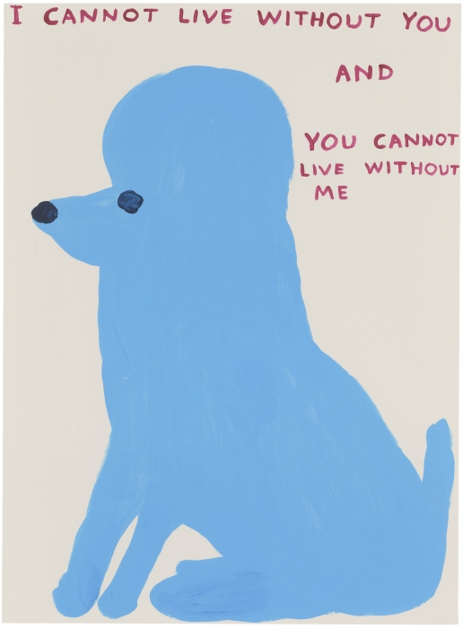 David Shrigley, I Cannot Live Without You, 2019