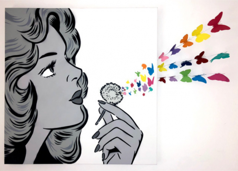 Rich Simmons, Rainbow Blow My Mind Butterflies, 2018 Rich Simmons, Rainbow Blow My Mind Butterflies, 2018