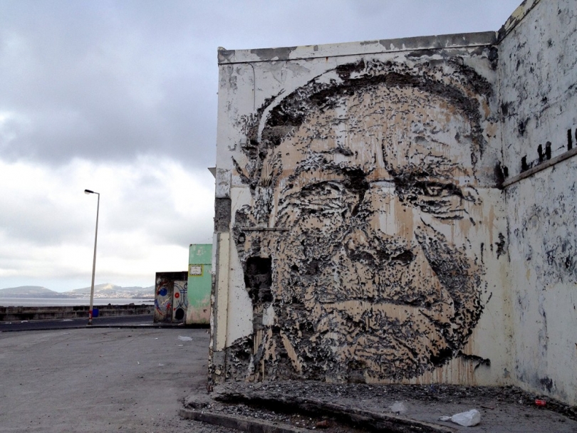 Vhils, Portugal Mural, 2013 Vhils, Portugal Mural, 2013
