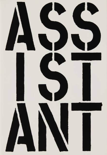 Christopher Wool, Assistant, Black Book, 1989