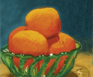 David Hockney, Oranges, 2011