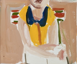 Chantal Joffe, Woman in Yellow Shirt