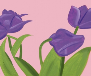 Alex Katz, Purple Tulips, 2021 Alex Katz, Purple Tulips, 2021