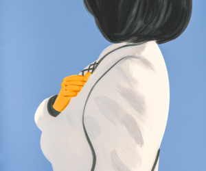Alex Katz, Vivien in White Coat, 2022