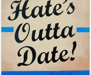 Harland Miller, Hate's Outta Date (Blue), 2022