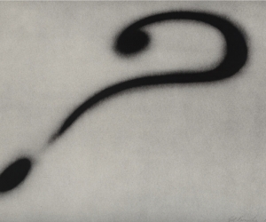 Ed Ruscha, Question (?), 1989