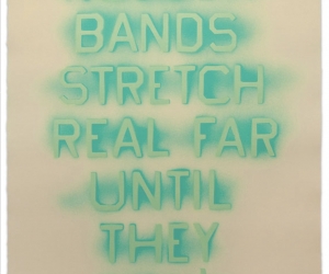 Ed Ruscha, Rubber Bands, 2017