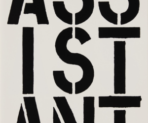 Christopher Wool, Assistant, Black Book, 1989 Christopher Wool, Assistant, Black Book, 1989